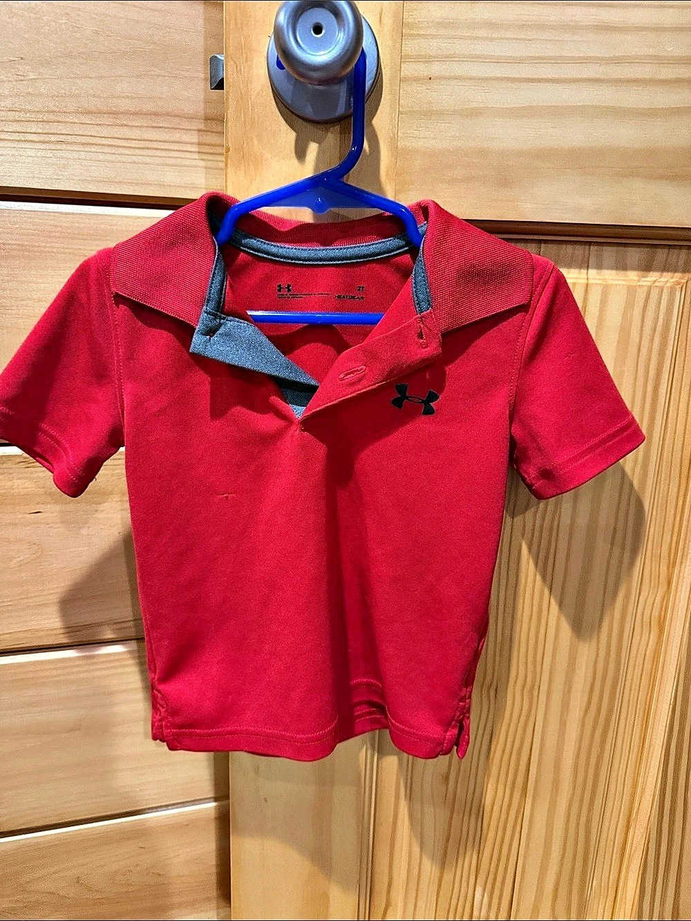 Under Armour HeatGear Polo Shirt Boys 2T Red